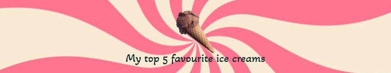 Ice cream banner